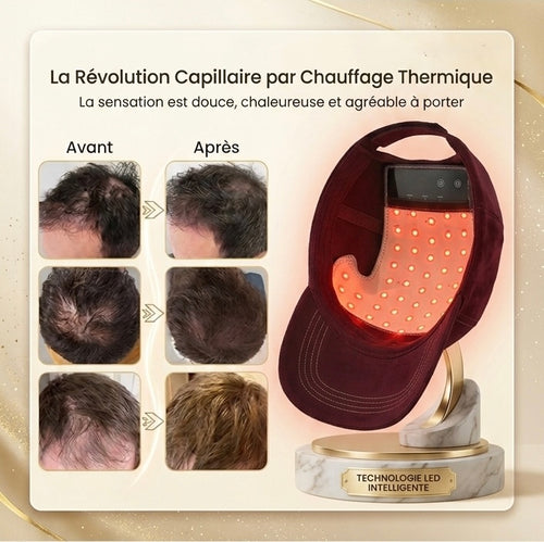 Casque / Bonnet de Luminothérapie Capillaire Laser LED - Repousse & Anti-chute