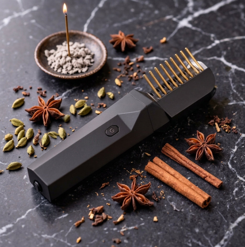 Peigne Brûleur d'Encens Électrique Portatif - Oud & Bakhoor