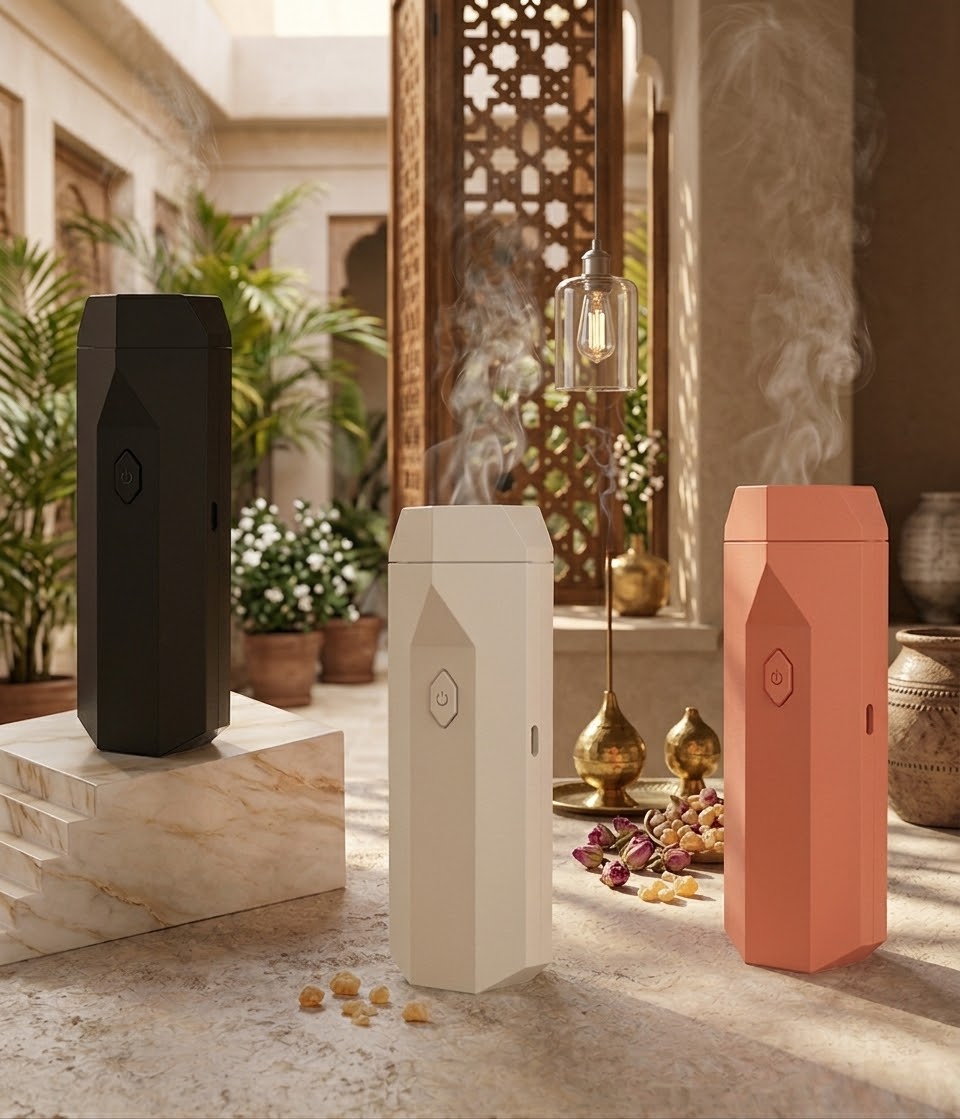 Peigne Brûleur d'Encens Électrique Portatif - Oud & Bakhoor