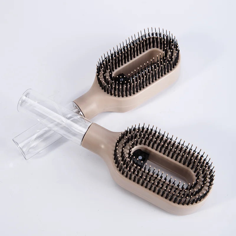 Brosse Démêlante Spray 2-en-1 : Soin Capillaire & Massage Scalp