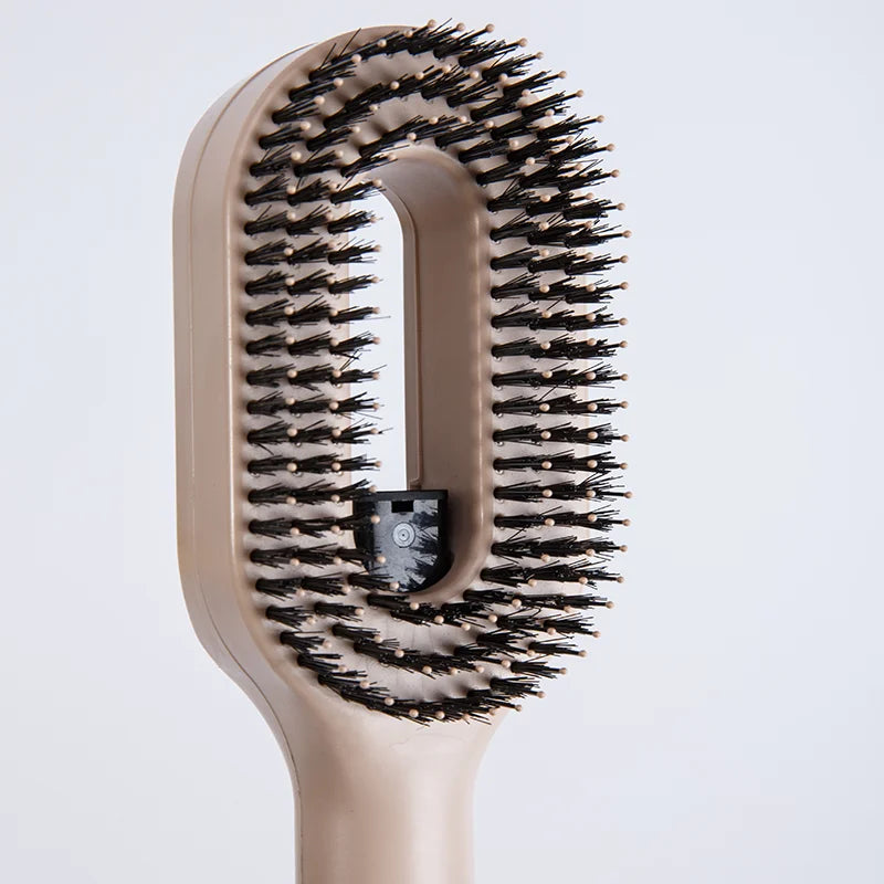 Brosse Démêlante Spray 2-en-1 : Soin Capillaire & Massage Scalp