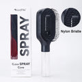 Brosse Démêlante Spray 2-en-1 : Soin Capillaire & Massage Scalp