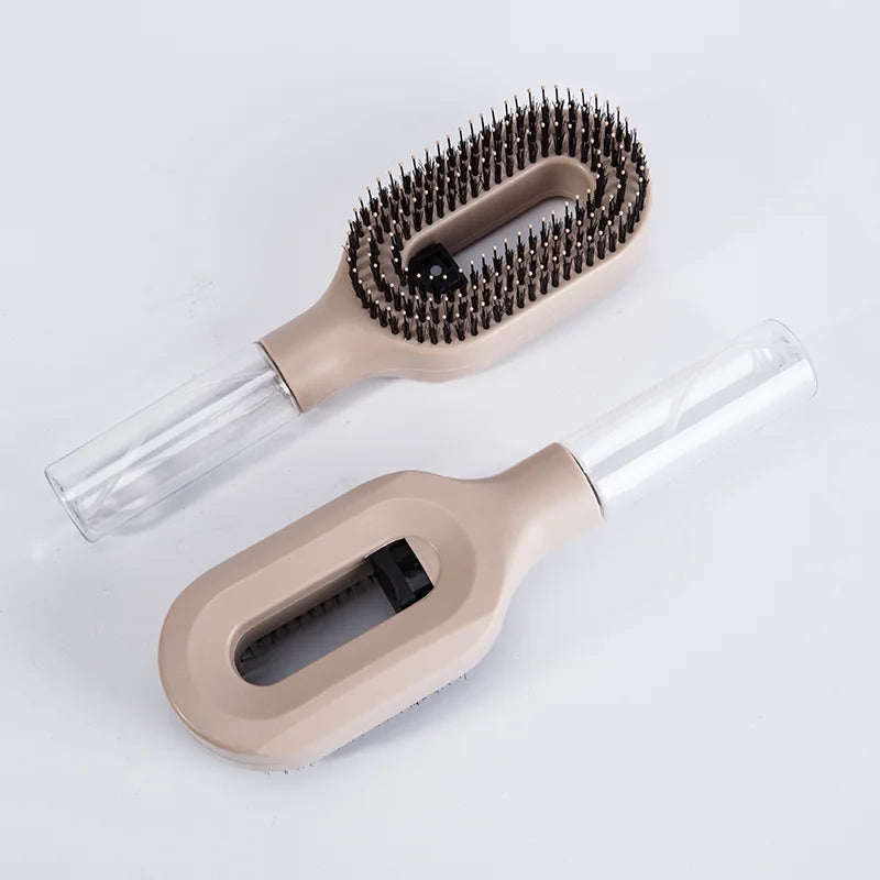 Brosse Démêlante Spray 2-en-1 : Soin Capillaire & Massage Scalp